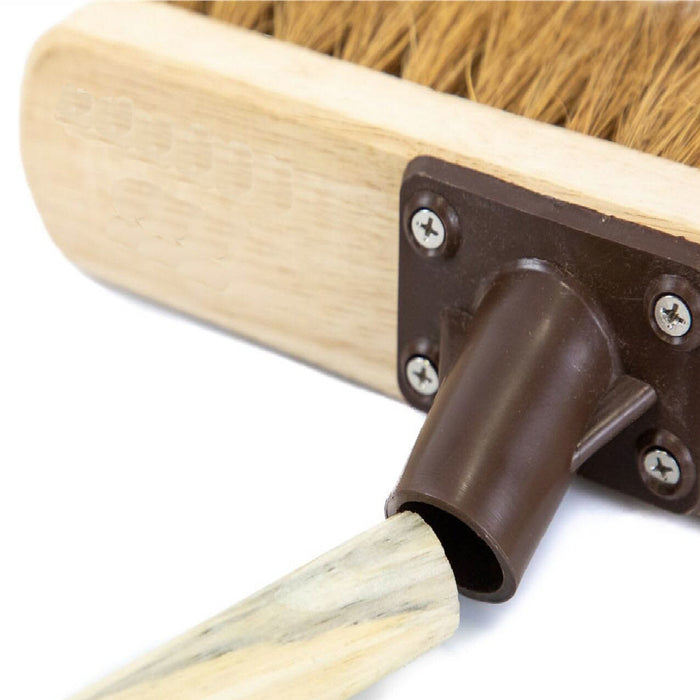 Coco Soft Sweeping Brush 12 Inch Broom Head Varnished Wood