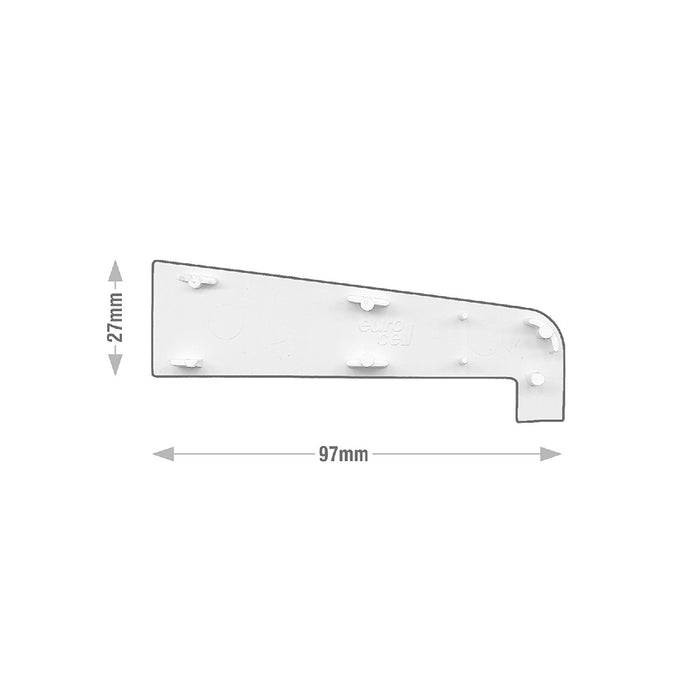 Window Cill End Caps fits 150mm Eurocell External Sills