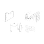 Black Brick Weep Vents Ventilation for Cavity Walls