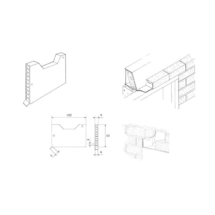 Buff Brick Weep Vents Ventilation for Cavity Walls