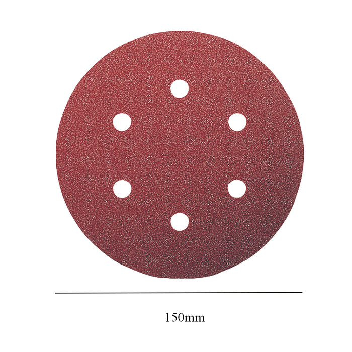 Mixed Grit Hook & Loop 150mm Sanding Disc Sheets