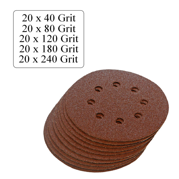 Hook and Loop 125mm Sanding Disc Sheets