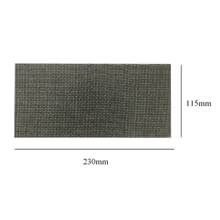 Hook and Loop 1/2 Mesh Sanding Sheets 115 x 230mm