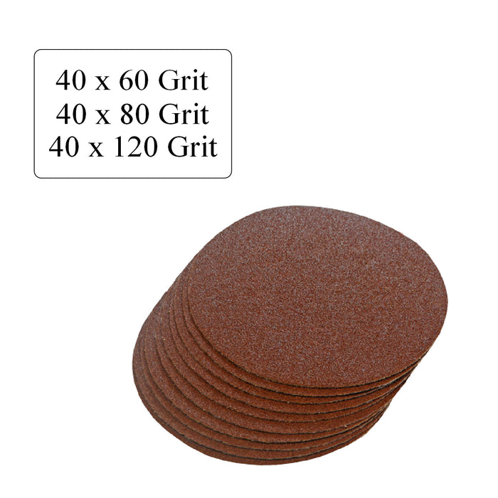 Mixed Grit Hook and Loop 2 Inch Sanding Discs