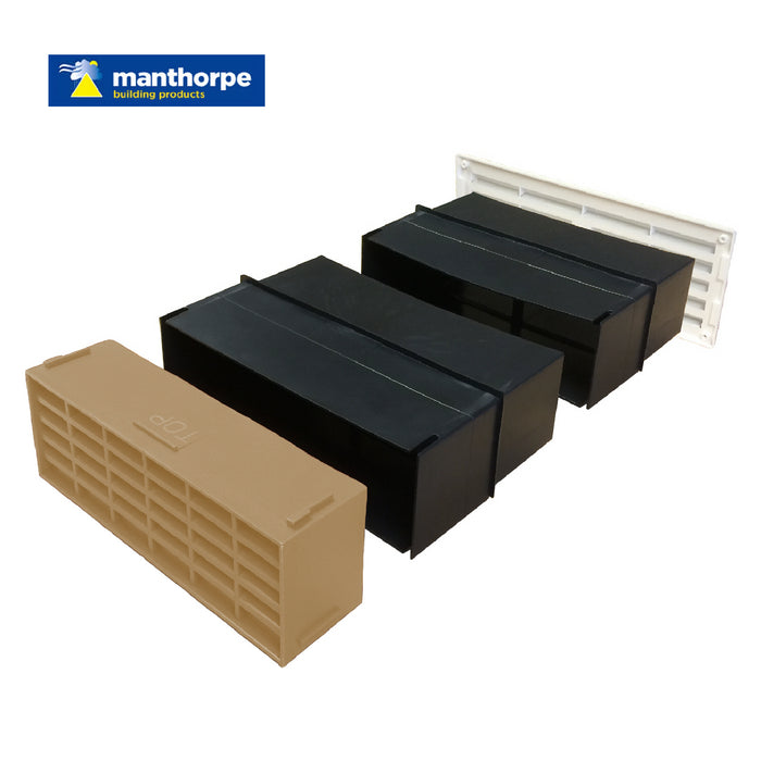 9" x 3" Manthorpe Extendable Combination Cavity Wall Sleeve Vent