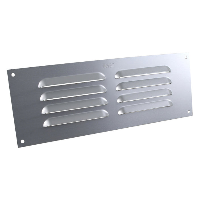 9" x 3" Aluminium Louvre Air Vent Satin Chrome Grille Cover