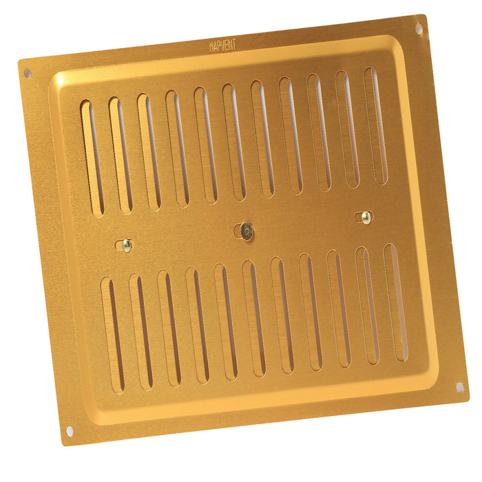 9" x 9" Brass Adjustable Air Vent / Metal Grille Ventilation Cover