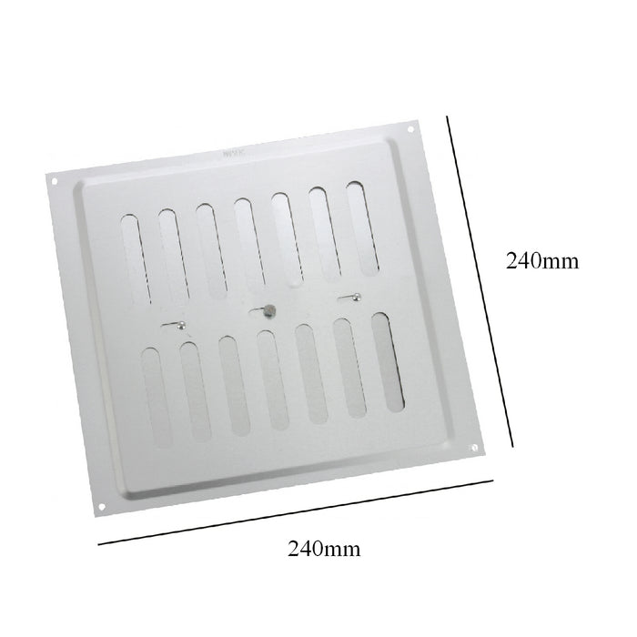 9" x 9" Adjustable Air Vent Aluminium / Metal Grille Ventilation Cover