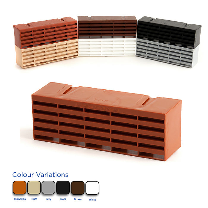 9 x 3  Air Brick Ventilator with Colour Options <br><br>