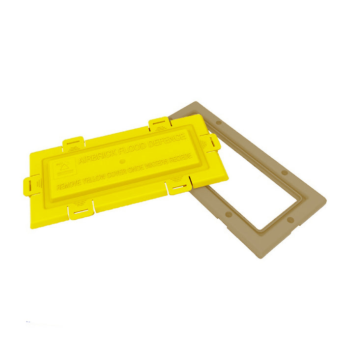 Air brick flood water defence frame and cover / Colour Options