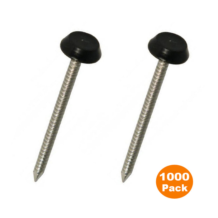 Black UPVC Poly Top Pins Stainless Steel