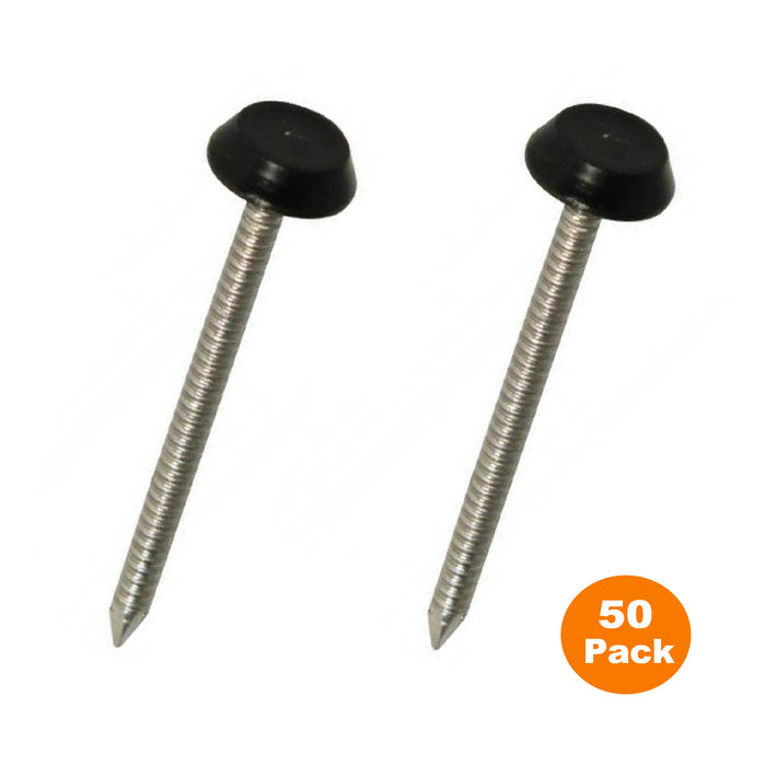 Black UPVC Poly Top Pins Stainless Steel