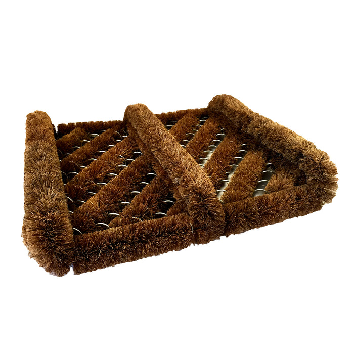 Boot Scraper Brush Door Natural Coir Mat