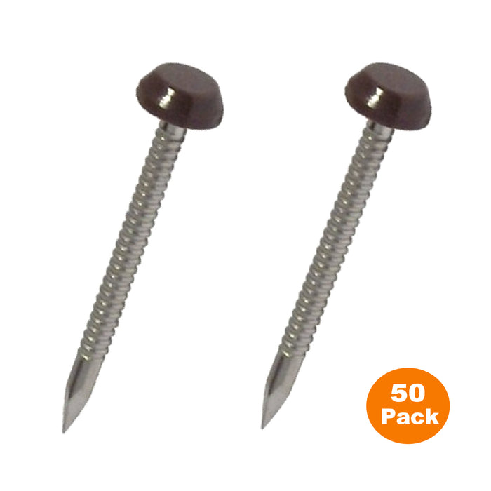 Brown UPVC Poly Top Pins Stainless Steel