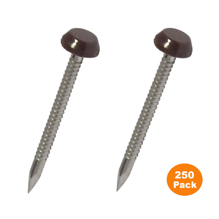 Brown UPVC Poly Top Pins Stainless Steel