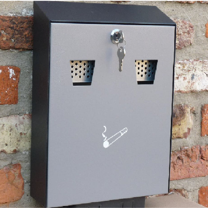 Cigarette Disposal Box Steel Ashtray Bin