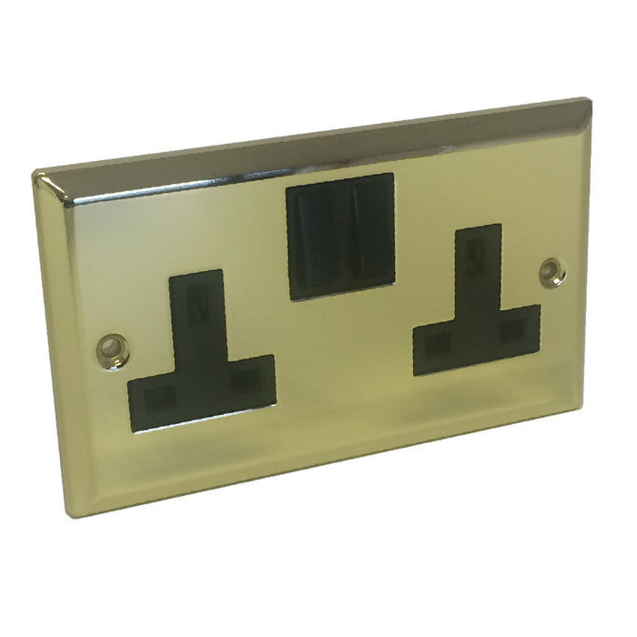 Victorian Brass Electrical Sockets & Switches