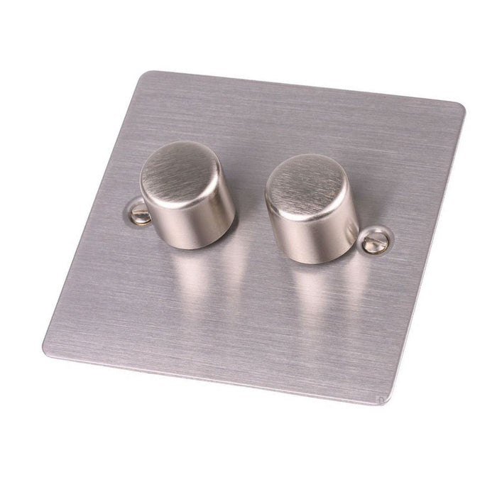 Electrical Flat Plate Satin Stainless Steel Sockets & Switches