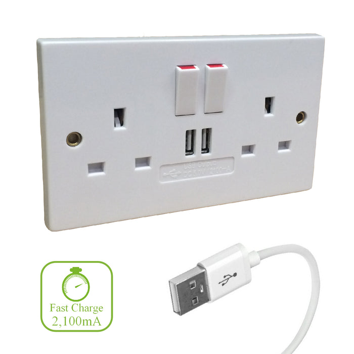 Electrical White Sockets & Switches