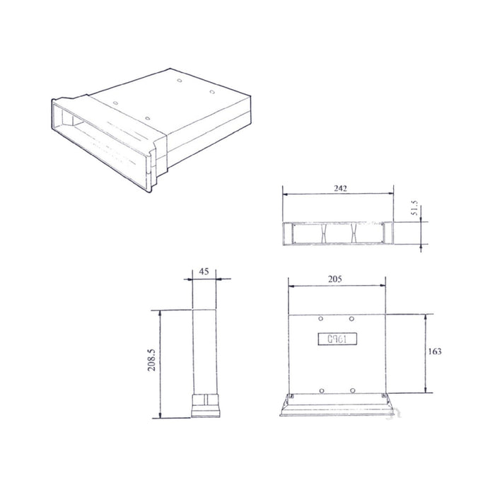 Telescopic Adjustable Underfloor Cavity Wall Vents with Airbricks G960