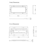 Buff Framed Flood Water Defence Protection Airbrick Cover