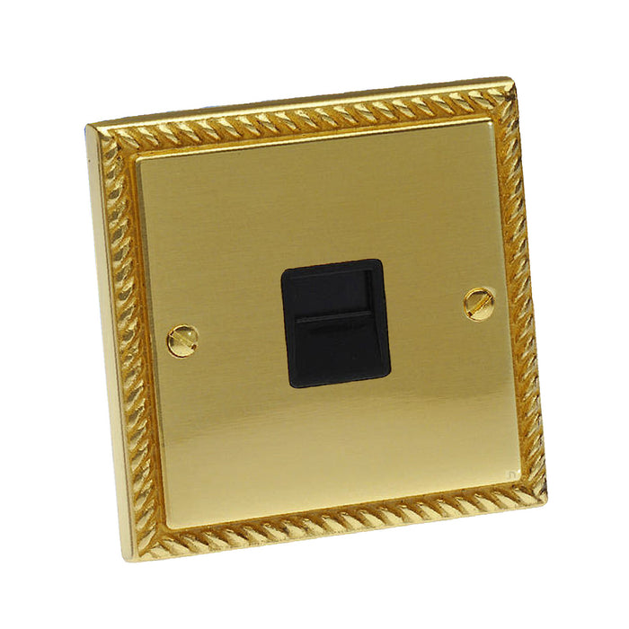 Electrical Georgian Brass Rope Sockets & Switches /