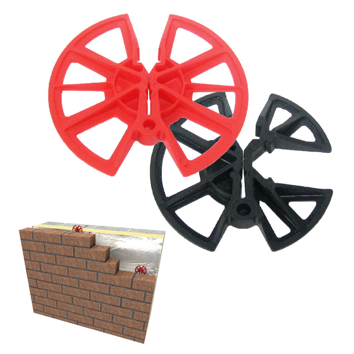 250 x Insulation Retaining Discs Cavity Wall Tie