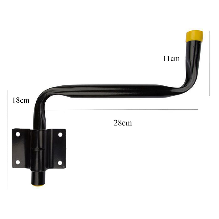 Large 28cm Swivel Storage Hooks Wall Mounted Ladder Bike