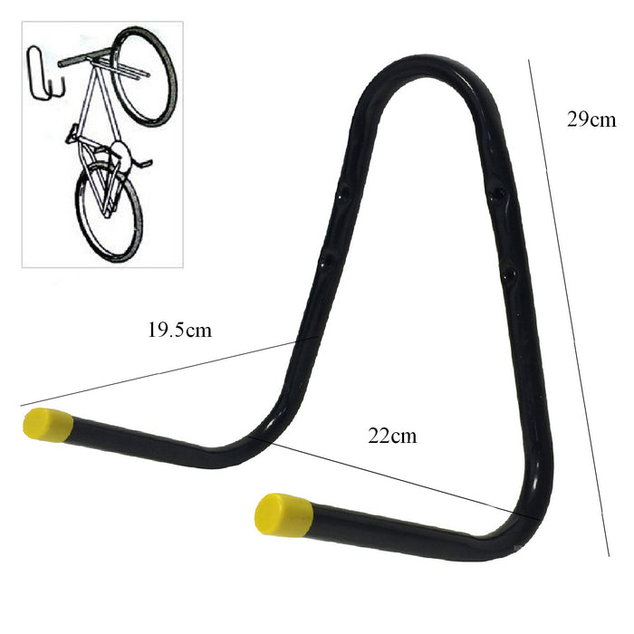 Large Double Bike Storage Hook Wall Mounted Bracket