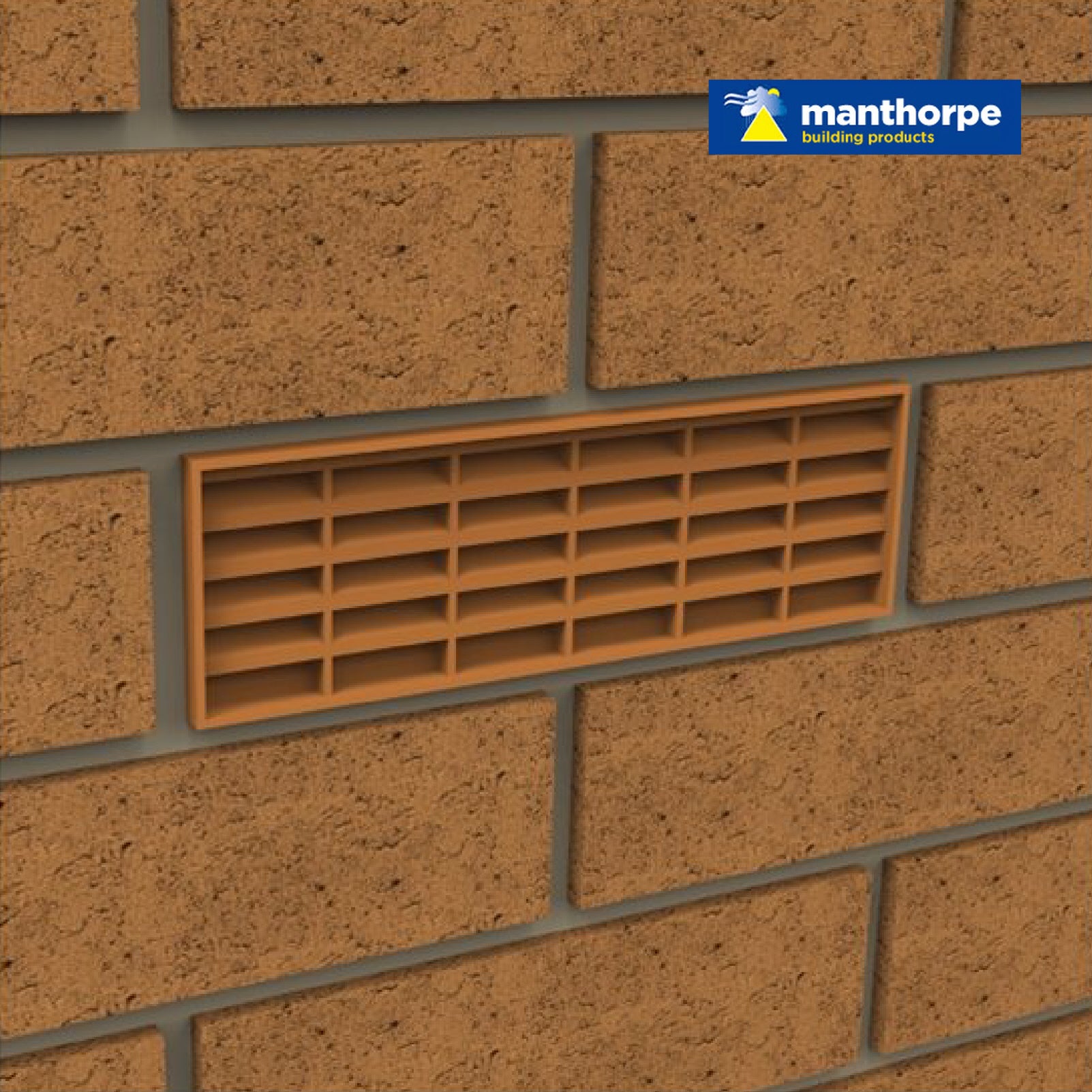 Manthorpe Grey Interlocking Air Brick Vents