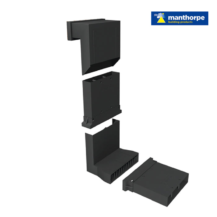 Telescopic Adjustable Underfloor Cavity Wall Vents with Extensions