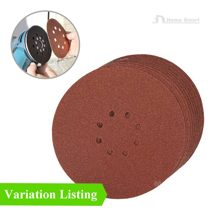 Punched Sanding Discs 225mm Large Orbital Sander Pads