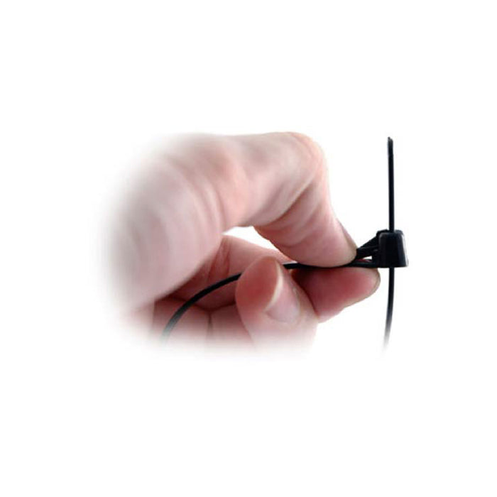 100 x Black Releasable Cable Ties Size: 200 x 7.6mm