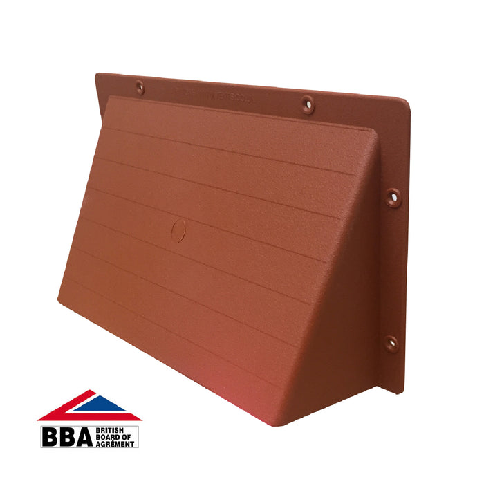 Rytons Terrracotta Cowl Air Vent Hooded Cover for Grilles & Extractors