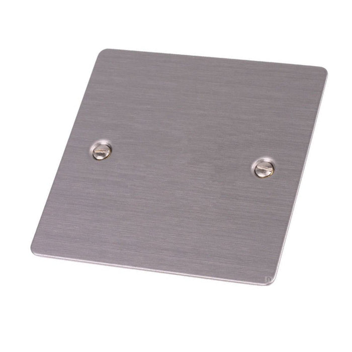 Electrical Flat Plate Satin Stainless Steel Sockets & Switches