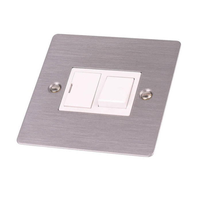 Electrical Flat Plate Satin Stainless Steel Sockets & Switches