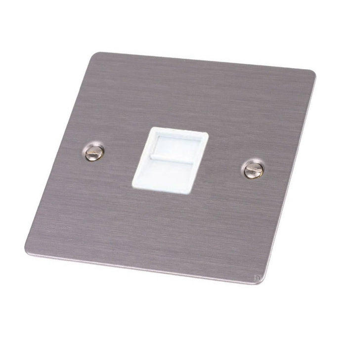 Electrical Flat Plate Satin Stainless Steel Sockets & Switches