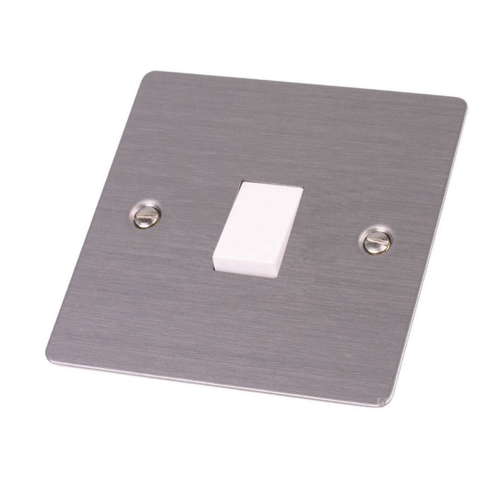 Electrical Flat Plate Satin Stainless Steel Sockets & Switches