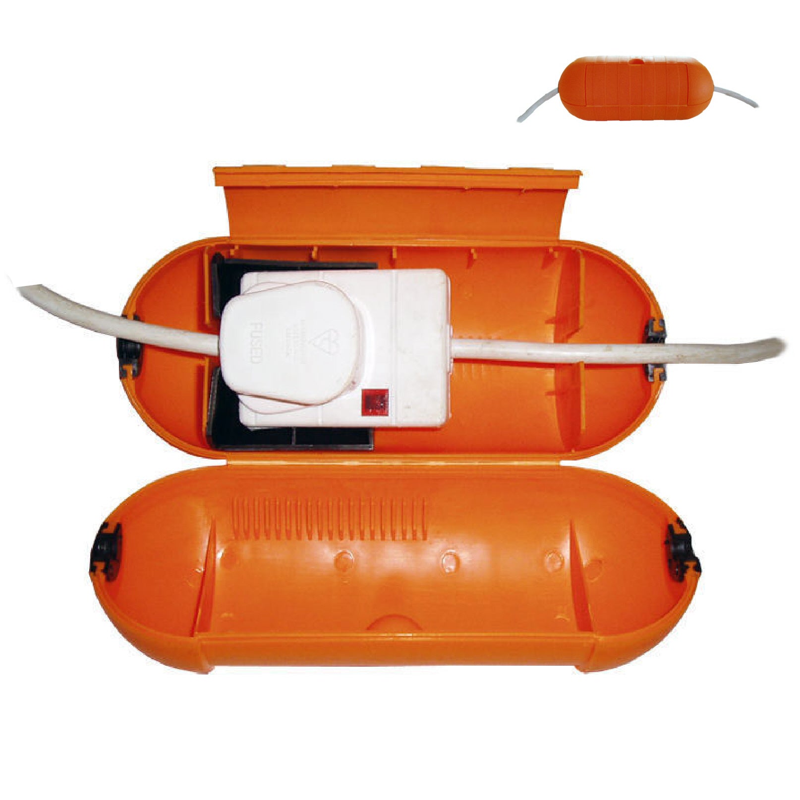Splash Proof Outdoor Single Socket Connection Extension Leads