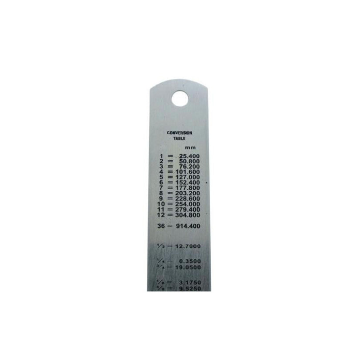 2 x Stainless Steel Metal Rulers 12 inch & 6 inch