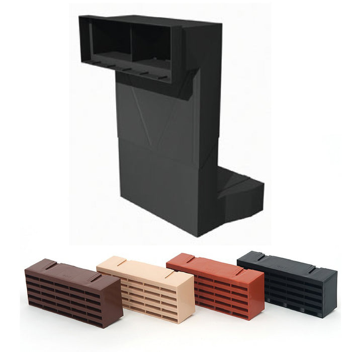 Telescopic Adjustable Underfloor Cavity Vent with Air Brick Ventilator Airbrick