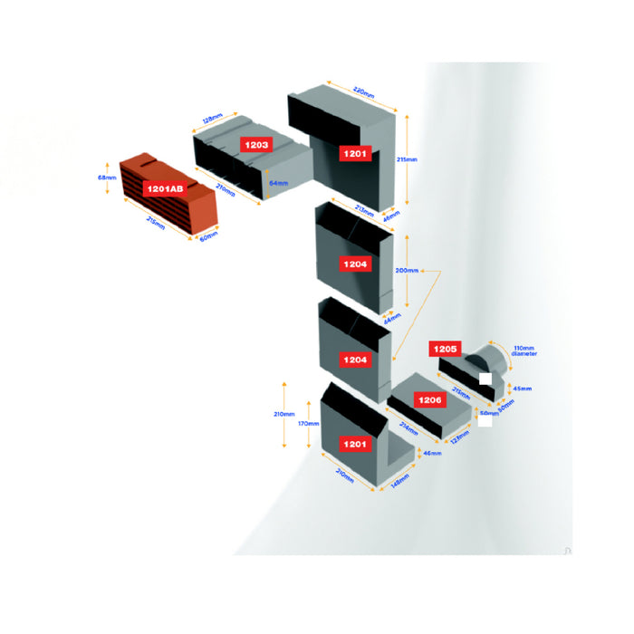 Horizontal Front Extension Sleeve for Underfloor Adjustable Telescopic vents