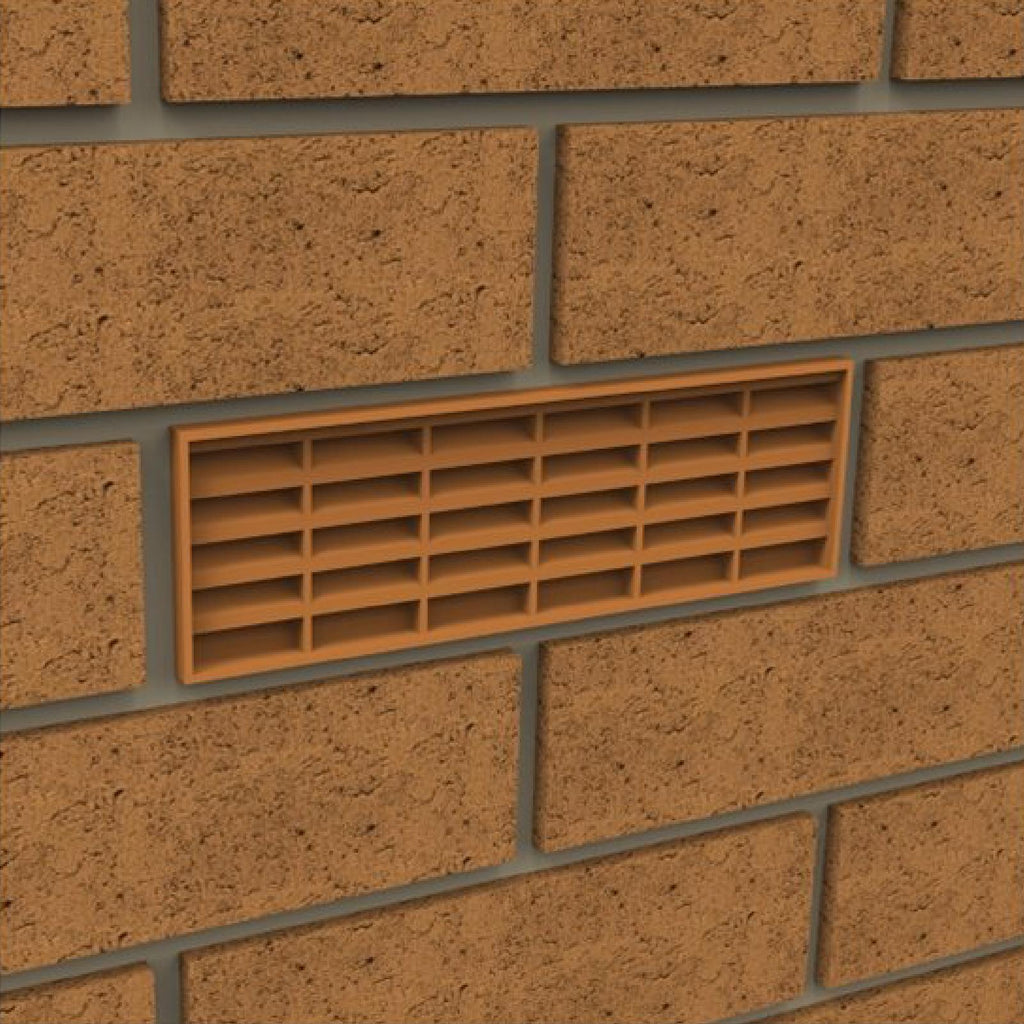 White Combination Air Brick Vents 9" x 3" for Air Flow Ventilation