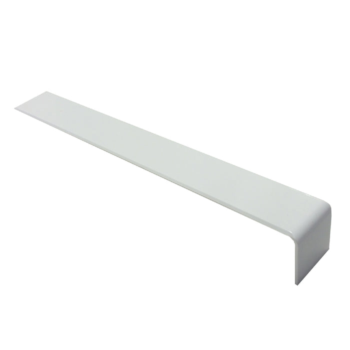 5 x Fascia Board Straight Butt Joints White 300mm Round Edge Profile