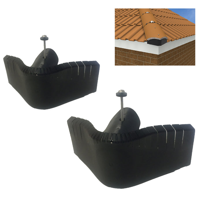 Universal Hip End Tile Closer. Dry Roof Fixing Alternative to Mortaring.