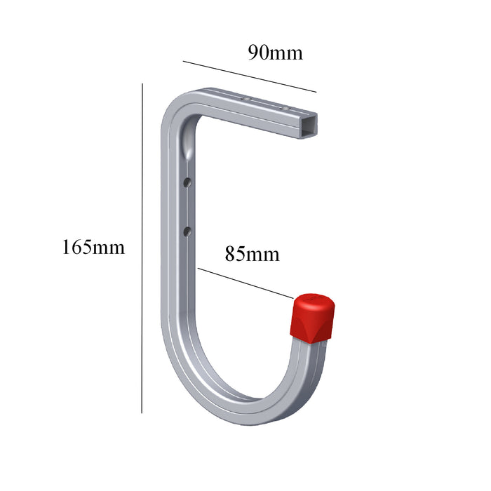 2 x Wall & Ceiling Mounted 50kg Bike Storage Hook Bracket Ladders