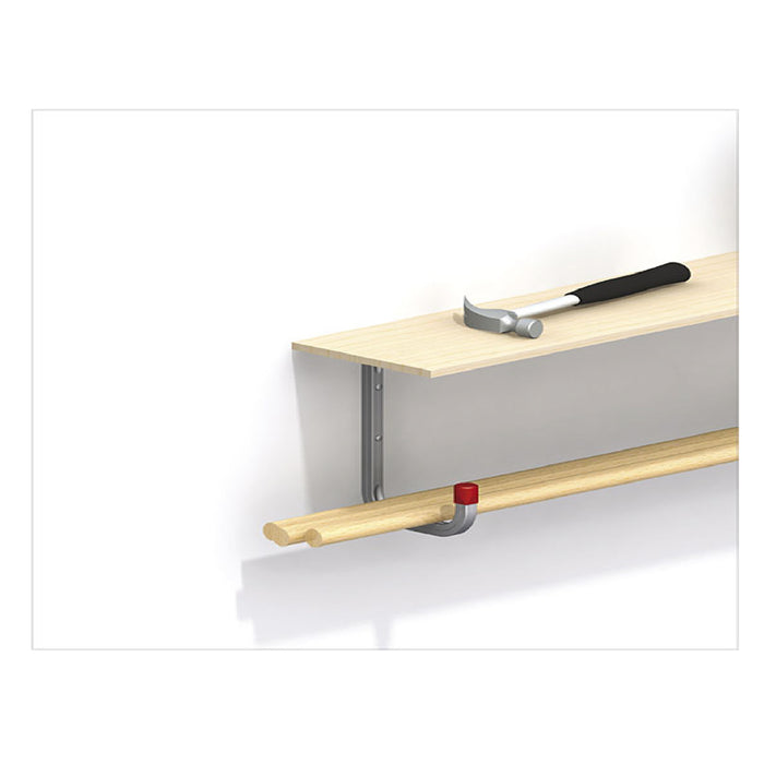 Wall Mounted 50kg Storage Hook with Shelf Support Bracket