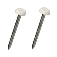 White UPVC Poly Top Pins Stainless Steel
