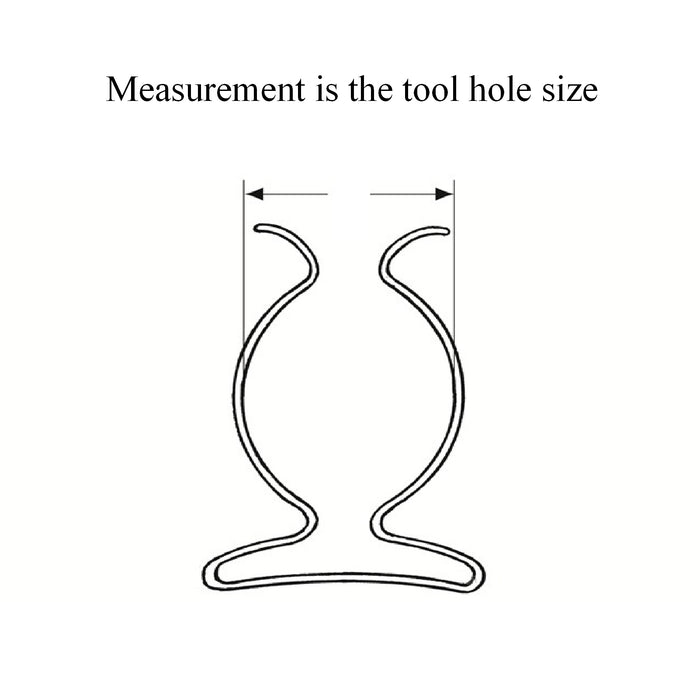 10 x Tool Spring Terry Storage Clips