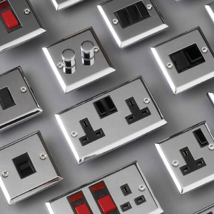 Electrical Polished Mirror Chrome Sockets & Switches